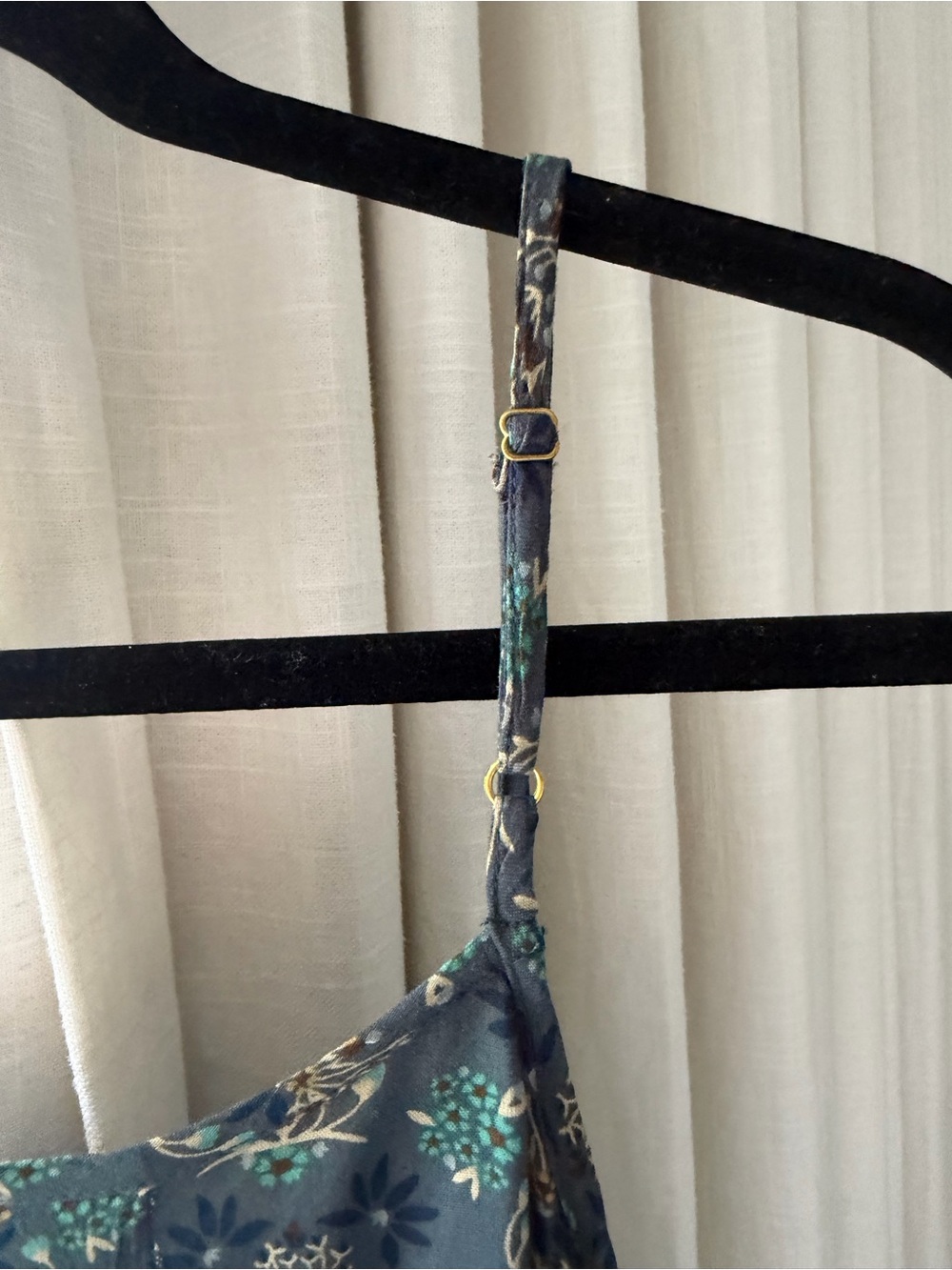 NATURAL LIFE Dark Green Floral Print Spaghetti Strap Dress - Picture 7 of 9